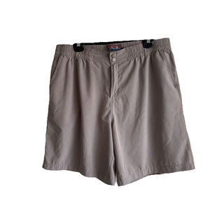 Burlebo 2XL Tan Quick Dry Elastic Waist 2 Side Pockets 1 Back Zip Pocket Shorts
